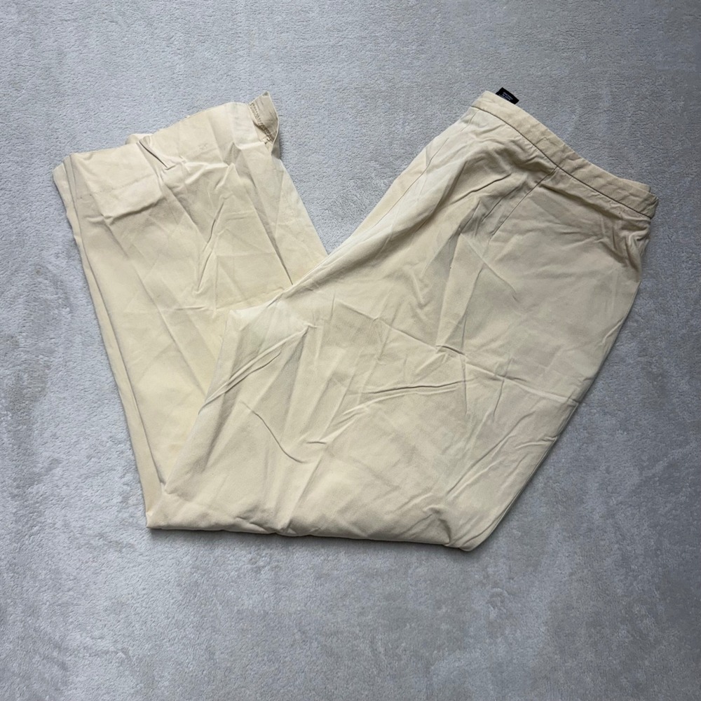 Ann Taylor Stretch Beige Tan Straight Leg Dress Pants Trousers Womens 12P Petite